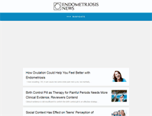 Tablet Screenshot of endometriosisnews.com